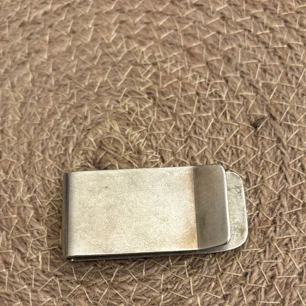 Vintage Handmade Silver and Gold/Brass Tone Money Clip